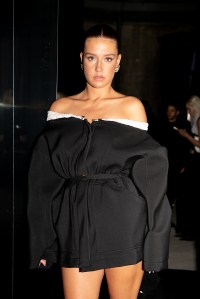 Adèle Exarchopoulos at the YSL Beauty Party 'MYSLF' as part of Paris Fashion Week on September 27, 2023 in Paris, France.
