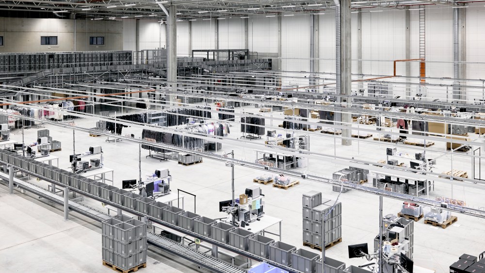 Mytheresa's new Leipzig, Germany warehouse.