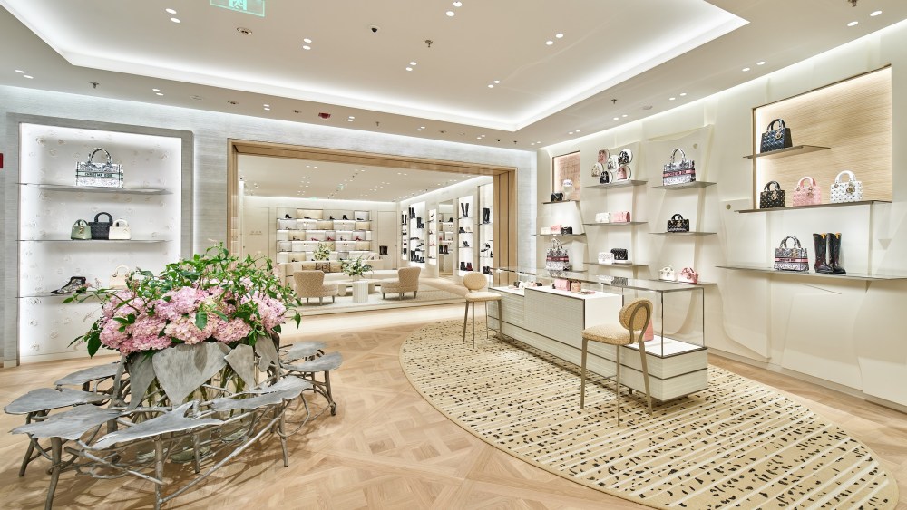 Inside Dior's revamped flagship at Plaza 66 in Shanghai.