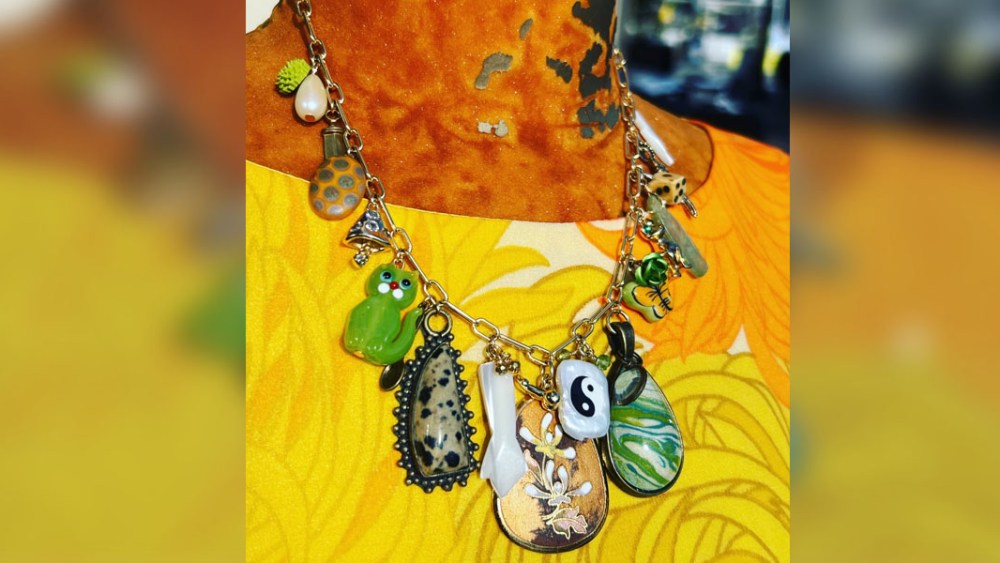 A charm necklace from Brooklyn Charm
