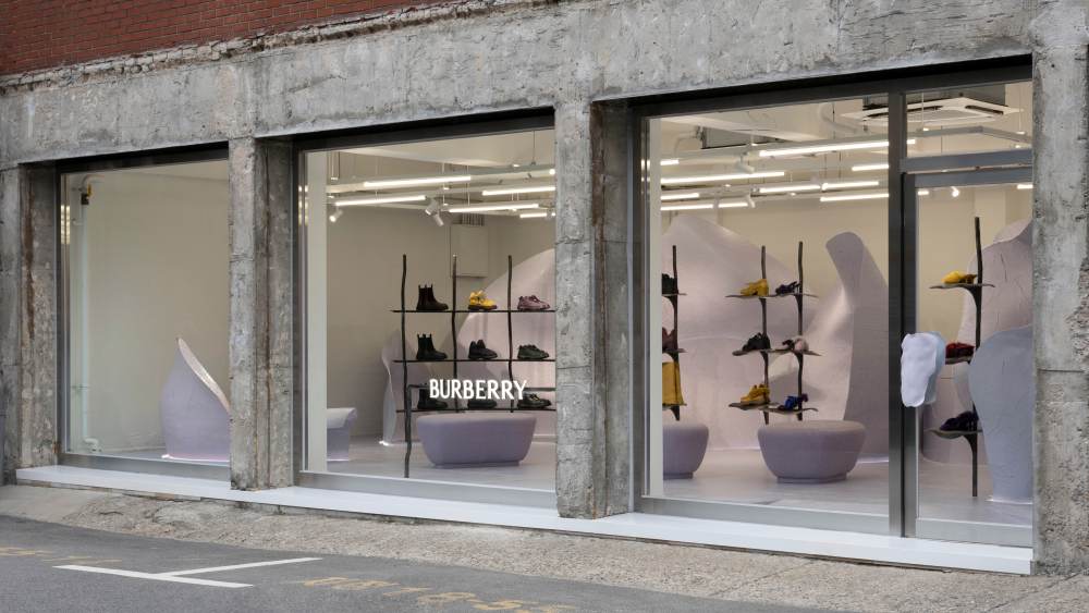A look at one of the Burberry Streets pop-up spaces in Seoul, Korea.
