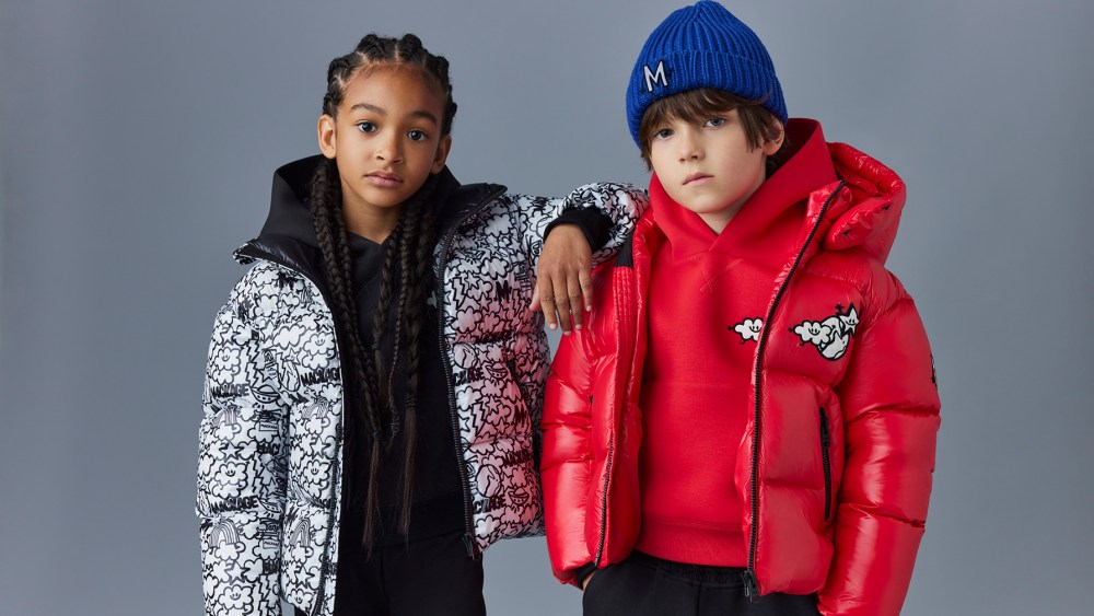 Two looks from the Mackage x Matthew Langille collection.
