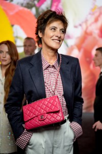 Inès de La Fressange at Chanel Ready To Wear Spring 2024 held at Grand Palais Ephémère on October 3, 2023 in Paris, France.