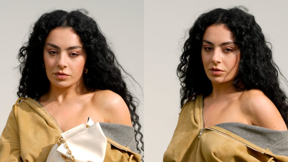 Charli XCX at Loewe's spring 2024 show on Sept. 29 in Paris.
