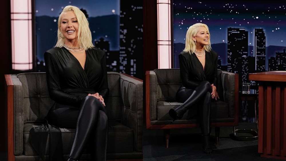 Christina Aguilera on the Oct. 16 episode of "Jimmy Kimmel Live!"