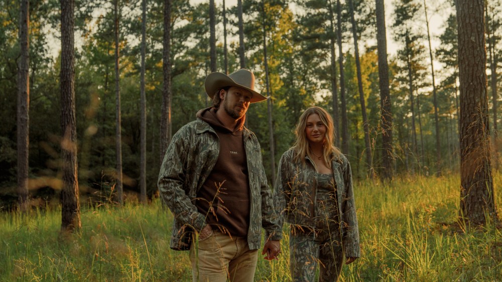 Brian and Brittney Kelley in pieces from the Mossy Oak collaboration.