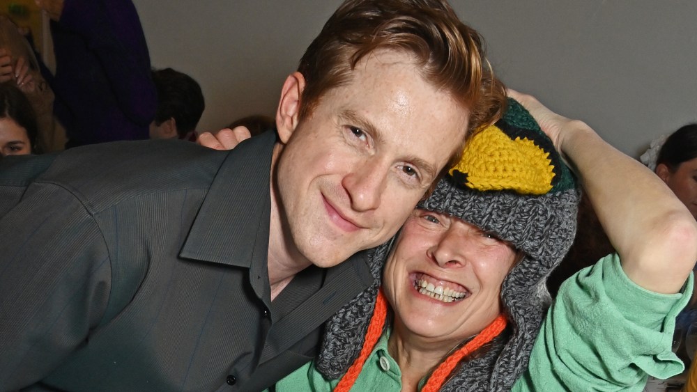 Daniel Lee and Sarah Lucas at the dinner to mark the opening of "Happy Gas," Lucas' show at Tate Britain.