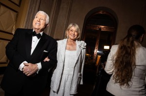 Dennis Basso and Martha Stewart