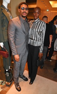 LONDON, ENGLAND - OCTOBER 25: Aaron Pierre and Sheila Atim attend the launch of the FENDI Winter 2023-2024 collection curated with Stefano Pilati on October 25, 2023 in London, England.

Photo by Dave Benett