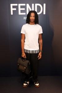 LONDON, ENGLAND - OCTOBER 25: Digga D attends the launch of the FENDI Winter 2023-2024 collection curated with Stefano Pilati on October 25, 2023 in London, England. Photo by Dave Benett