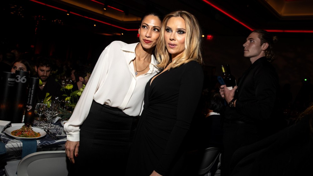Huma Abedin and Scarlett Johansson