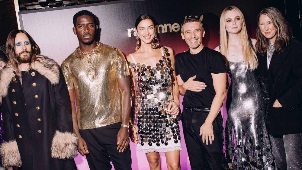 Jared Leto, Damson Idris, Irina Shayk, Julien Dossena, Elle Fanning and Ann-Sofie Johansson.