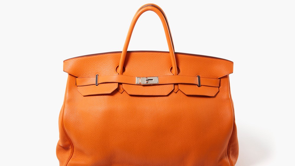 Hermès Orange H Calfbox Birkin 55 with Palladium Hardware, owned by Nigo since 2010