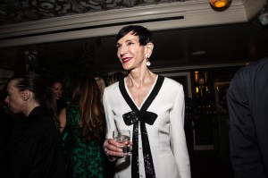 Amy Fine Collins at the Manolo Blahnik Celebrates 'The Manolo Blahnik Archives: The Craft' event held at Saint Theo's on October 18, 2023 in New York, New York.