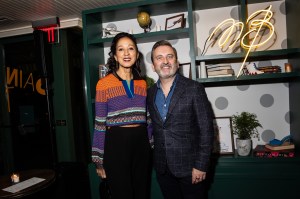 Pat Cleveland and Andrew Wright at the Manolo Blahnik Celebrates 'The Manolo Blahnik Archives: The Craft' event held at Saint Theo's on October 18, 2023 in New York, New York.