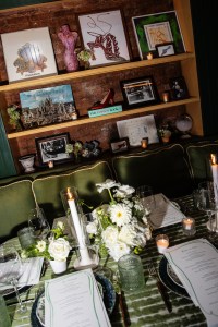 The scene at the Manolo Blahnik Celebrates 'The Manolo Blahnik Archives: The Craft' event held at Saint Theo's on October 18, 2023 in New York, New York.