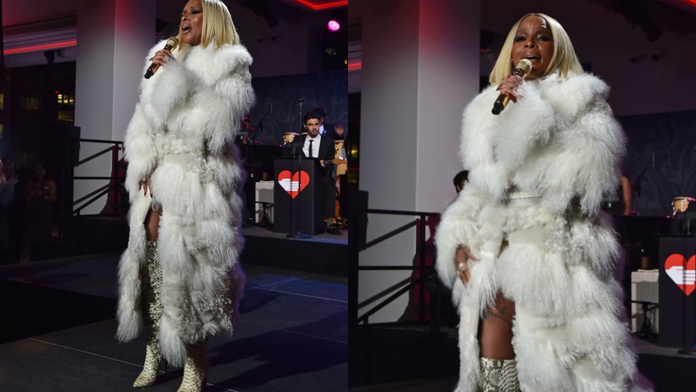 Mary J. Blige performing at the 2023 God's Love We Deliver Golden Heart Awards on Oct. 16 in New York City.