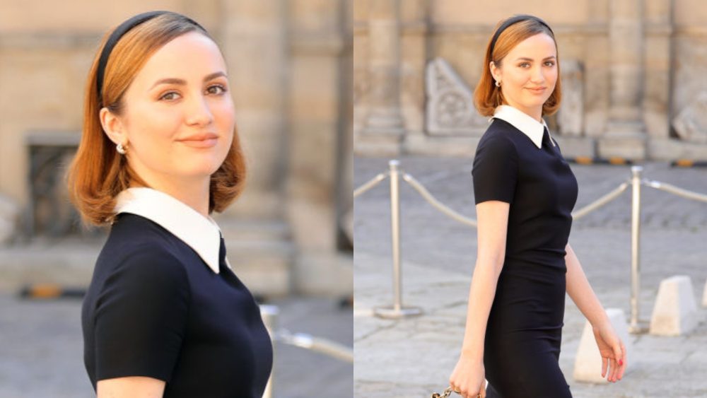 Maude Apatow attends Valentino's spring 2024 show on Oct. 1 in Paris.