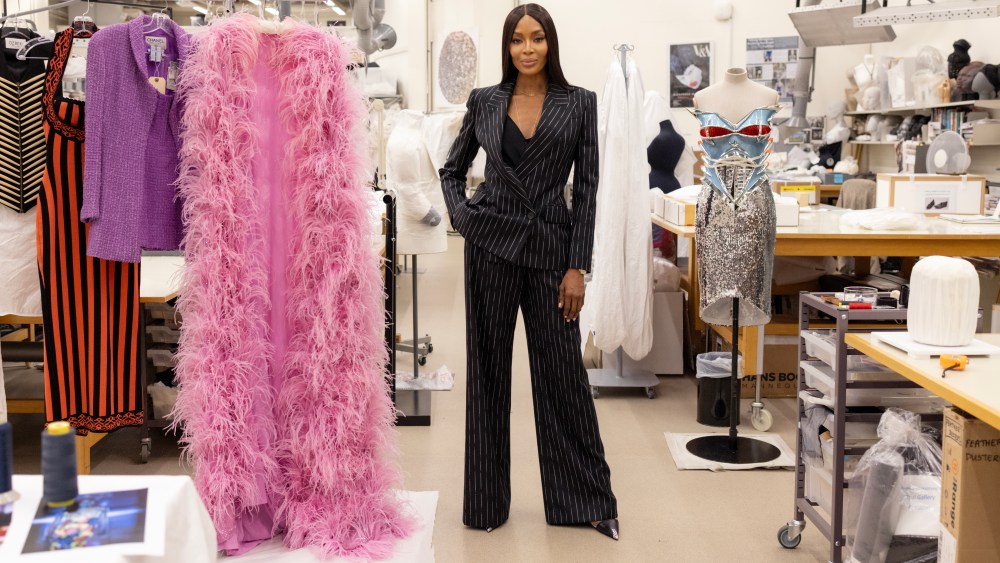 Naomi Campbell at the V&A