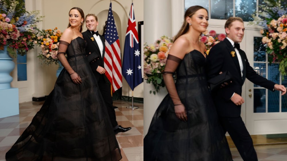 (L-R) Naomi Biden and Peter Neal at the White House State Dinner on Oct. 25 in Washington, DC.