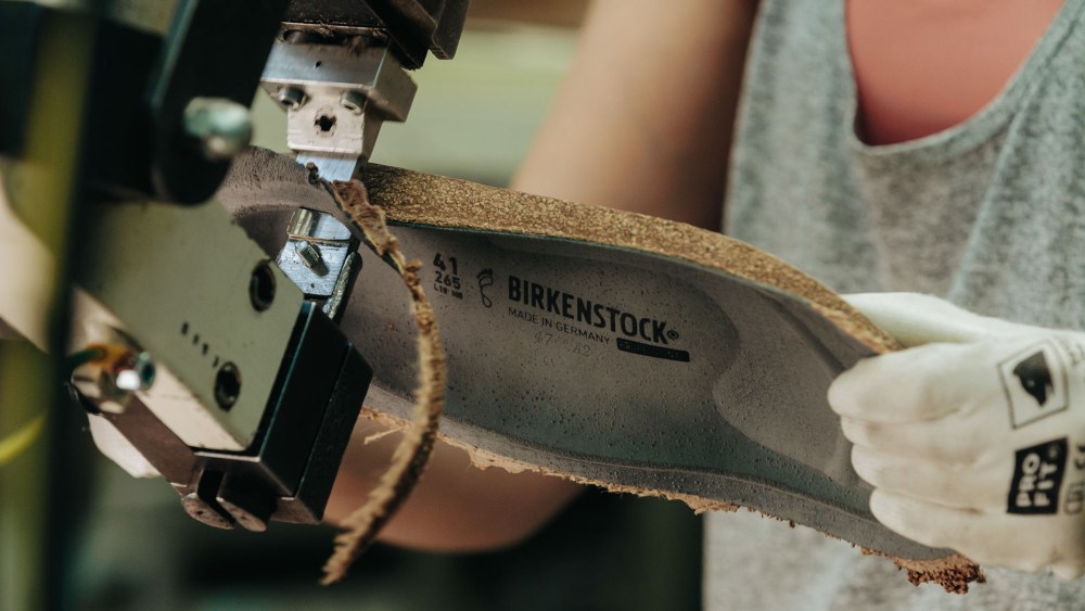 The Birkenstock footbed in production