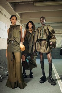 Backstage at Sacai RTW Spring 2024
