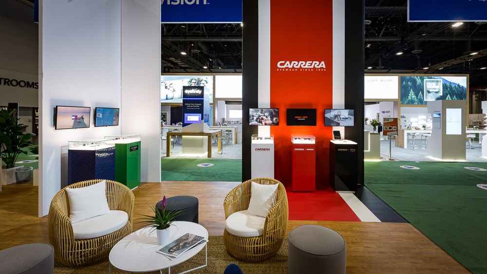 The Safilo booth at Vision Expo West.