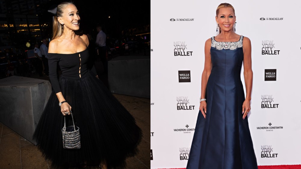 (L-R) Sarah Jessica Parker and Vanessa Williams at the New York City Ballet's 2023 Fall Fashion Gala on Oct. 5 in New York City.