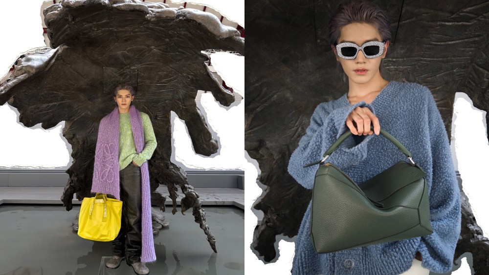 Taeyong in the Loewe spring 2024 pre-collection campaign.