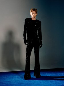ERL polyester top and pants; Rick Owens boots.