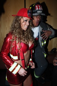 Mariah Carey, Nick Cannon, couple, firefighters, Halloween Party, Celebrity Halloween Costumes, Halloween Costumes Inspiration, Halloween Costumes Ideas,
