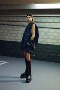 Backstage at Sacai RTW Spring 2024