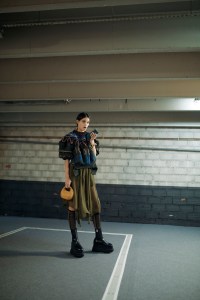 Backstage at Sacai RTW Spring 2024