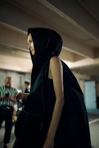 Backstage at Sacai RTW Spring 2024