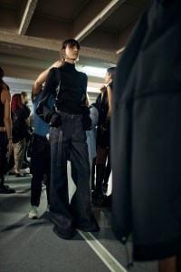 Backstage at Sacai RTW Spring 2024