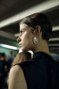Backstage at Sacai RTW Spring 2024