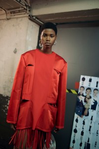 Backstage at Sacai RTW Spring 2024