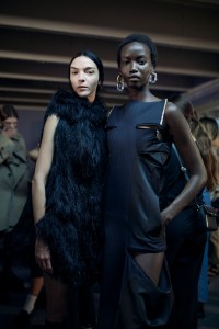 Backstage at Sacai RTW Spring 2024