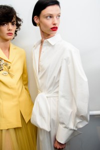 Backstage at Carolina Herrera RTW Spring 2024