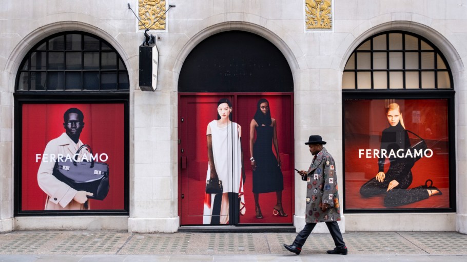 The Ferragamo store on Bond Street in London.