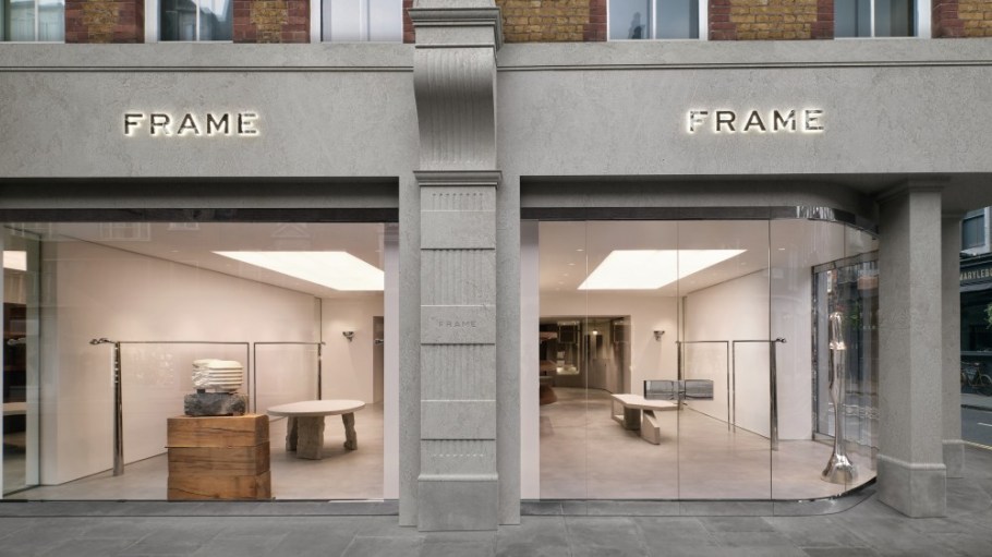 The new Frame brand store in London's Marylebone neighborhood.