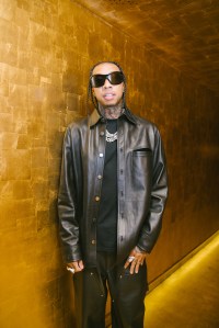 Tyga at the Rabanne H&M event in Paris.