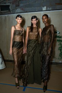 Backstage at the Jason Wu RTW Spring 2024