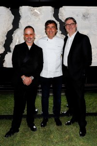Daniel Arsham, Yannick Alléno and Benoît Gouez