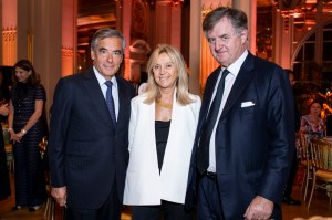 François Fillon, Anne Méaux and Augustin de Romanet