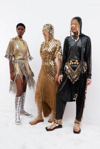 Backstage at Rabanne RTW Spring 2024