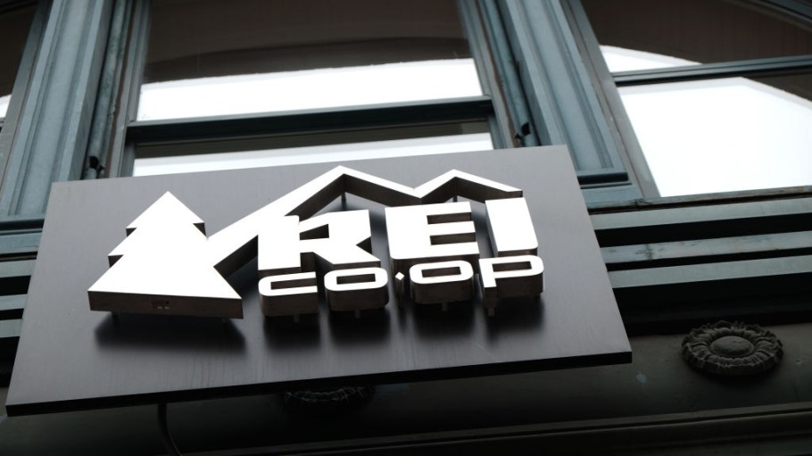 Outside REI's flagship store in New York City as seen on Jan. 25, 2022.
