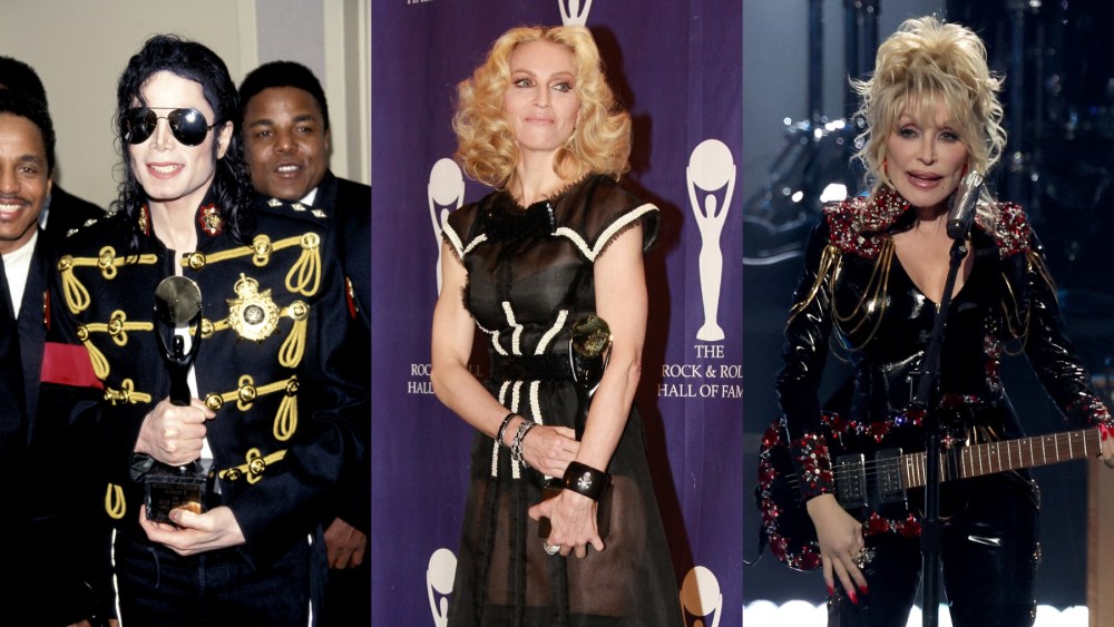 Michael Jackson, Madonna and Dolly Parton