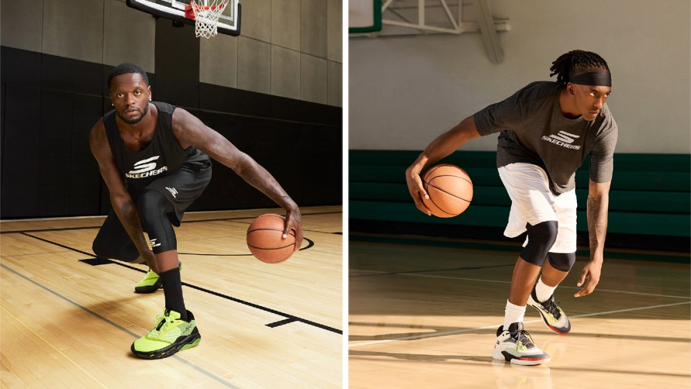 Skechers-backed basketball stars Julius Randle and Terance Mann.