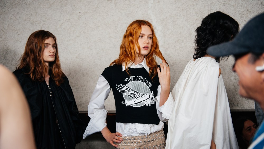 Backstage at Stella McCartney RTW Spring 2024